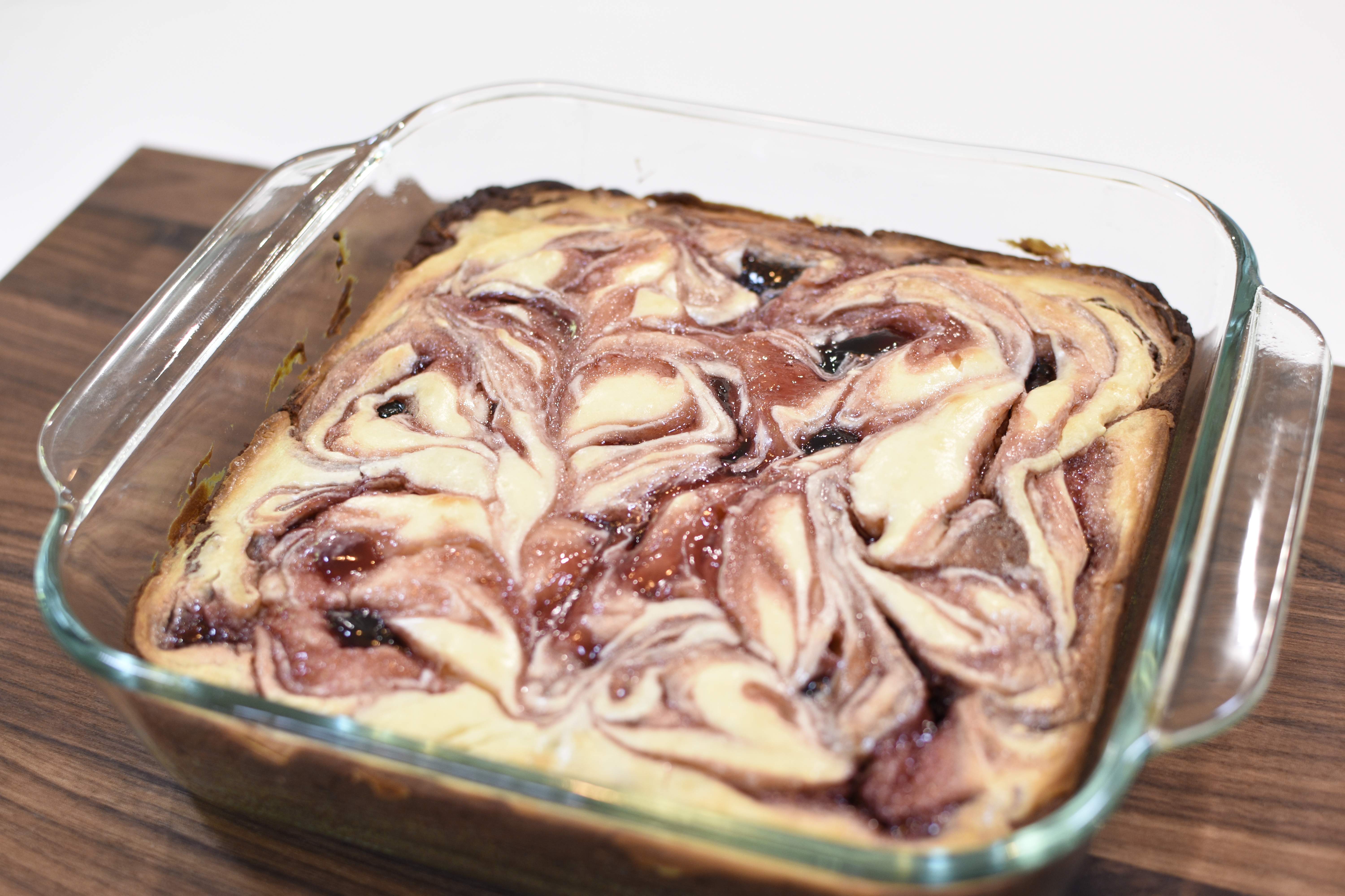 sour cherry cheesecake brownies